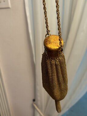 Vintage Gold Mesh Coin Purse